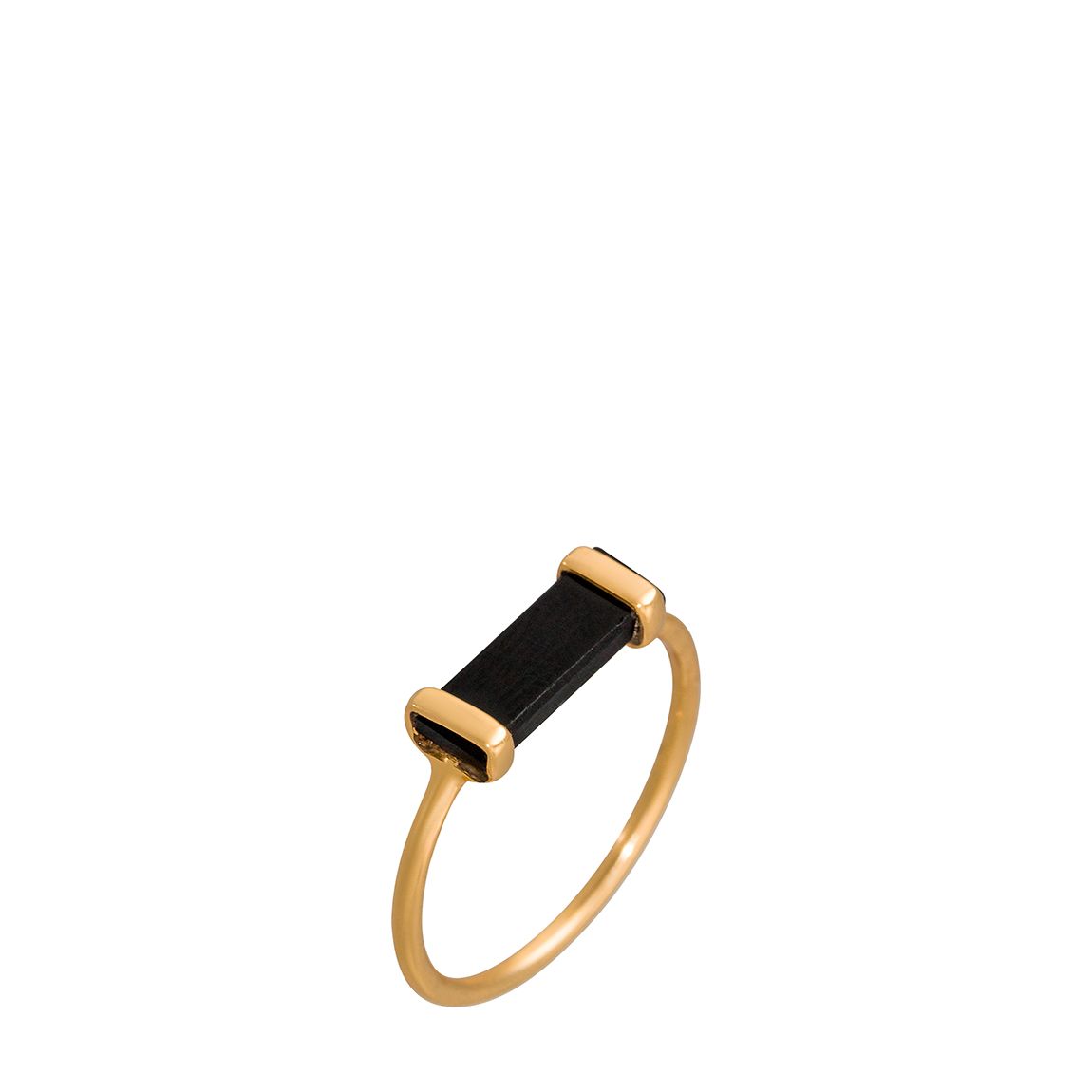 Gold Lack Natural Stone Eleonore Ring main product photo