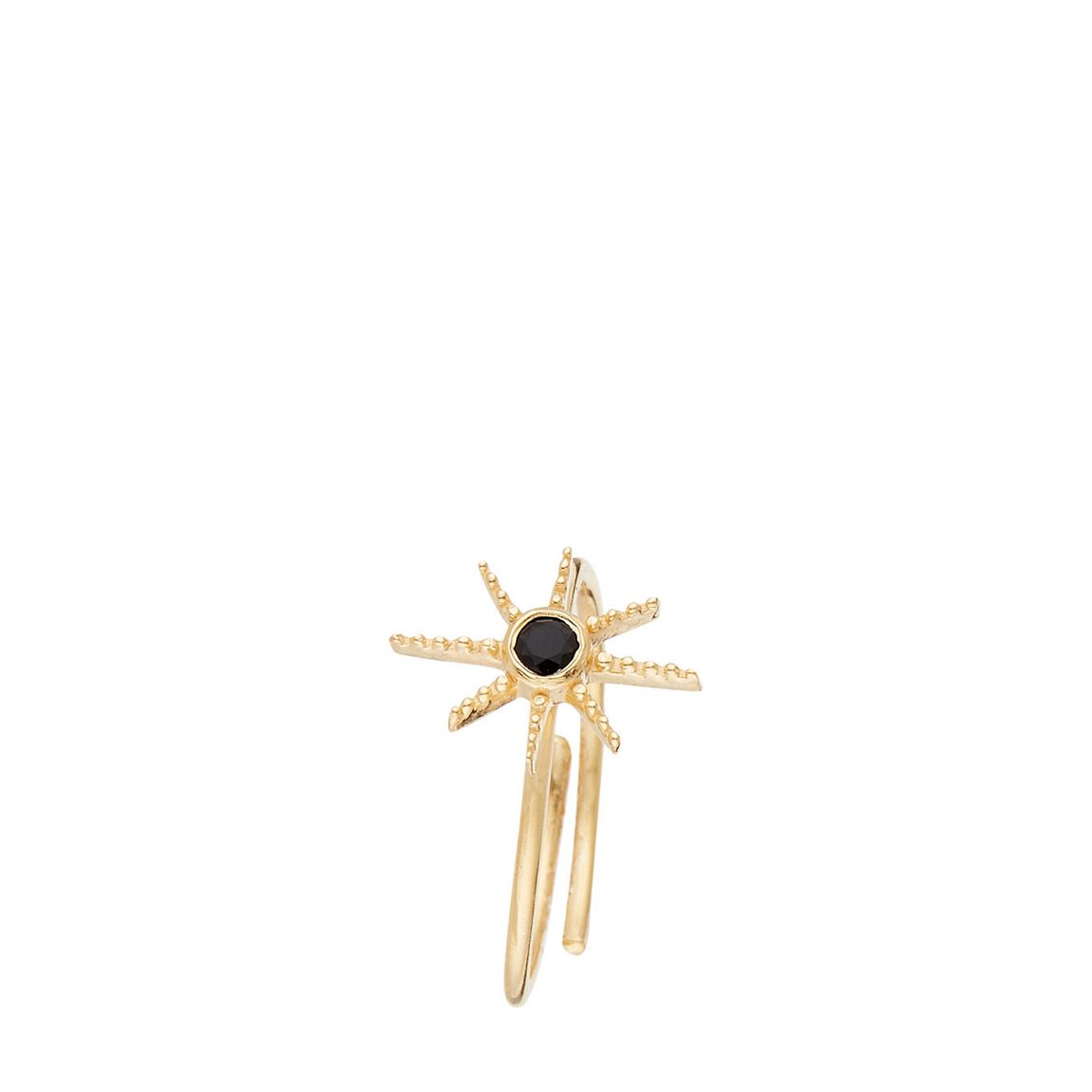 Gold/Black "Etoile" Adustable Ring main product photo