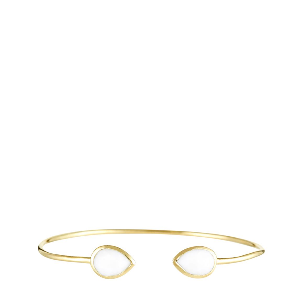 Gold/White Curved Bracelet main product photo