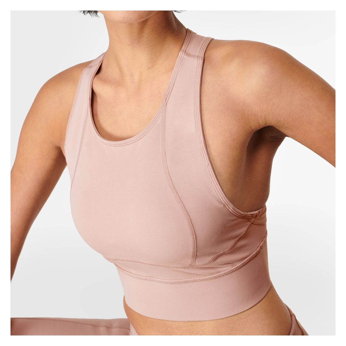 Ash Pink Super Soft Dance Crop main product photo