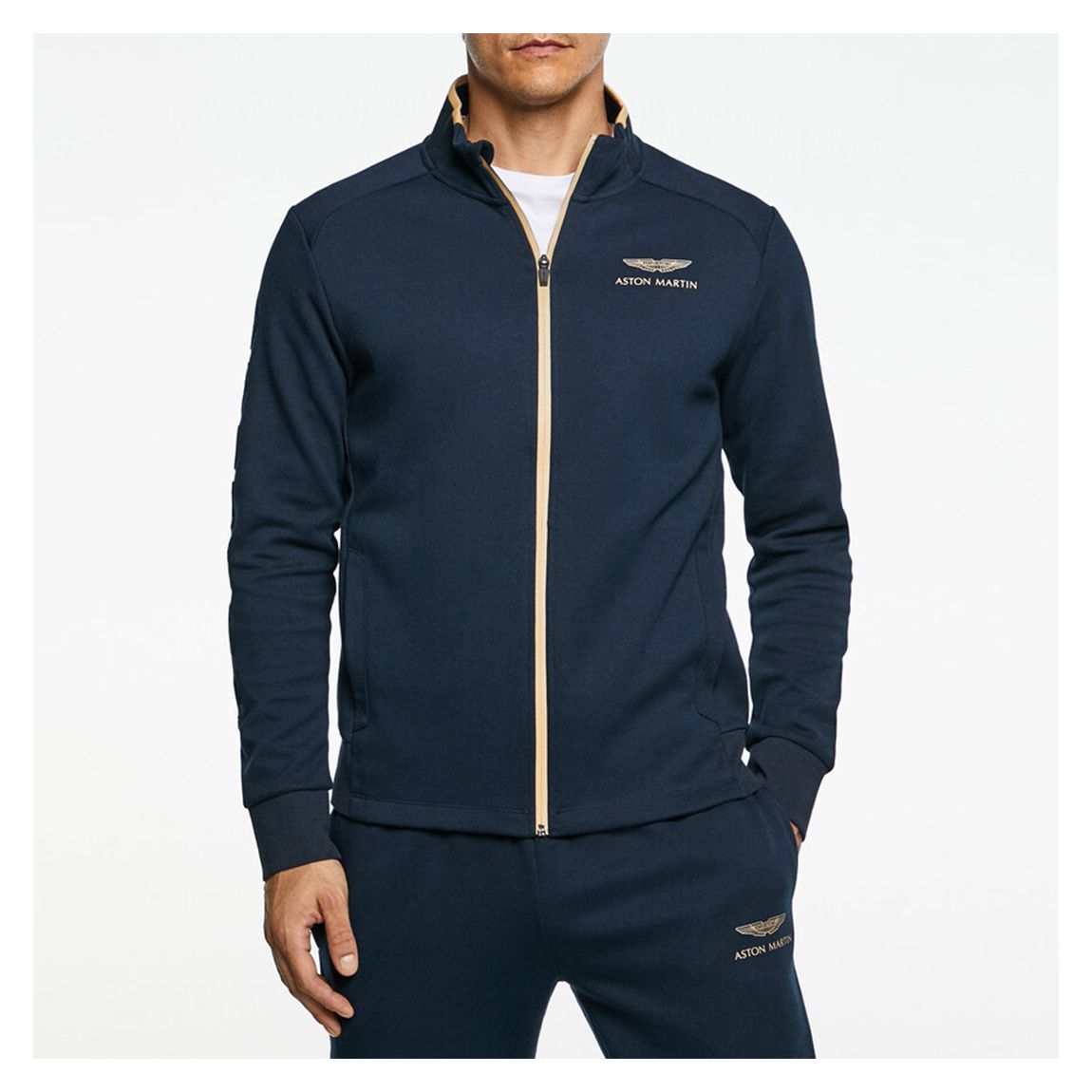 Blue AMR Cotton Blend Track Jacket main product photo