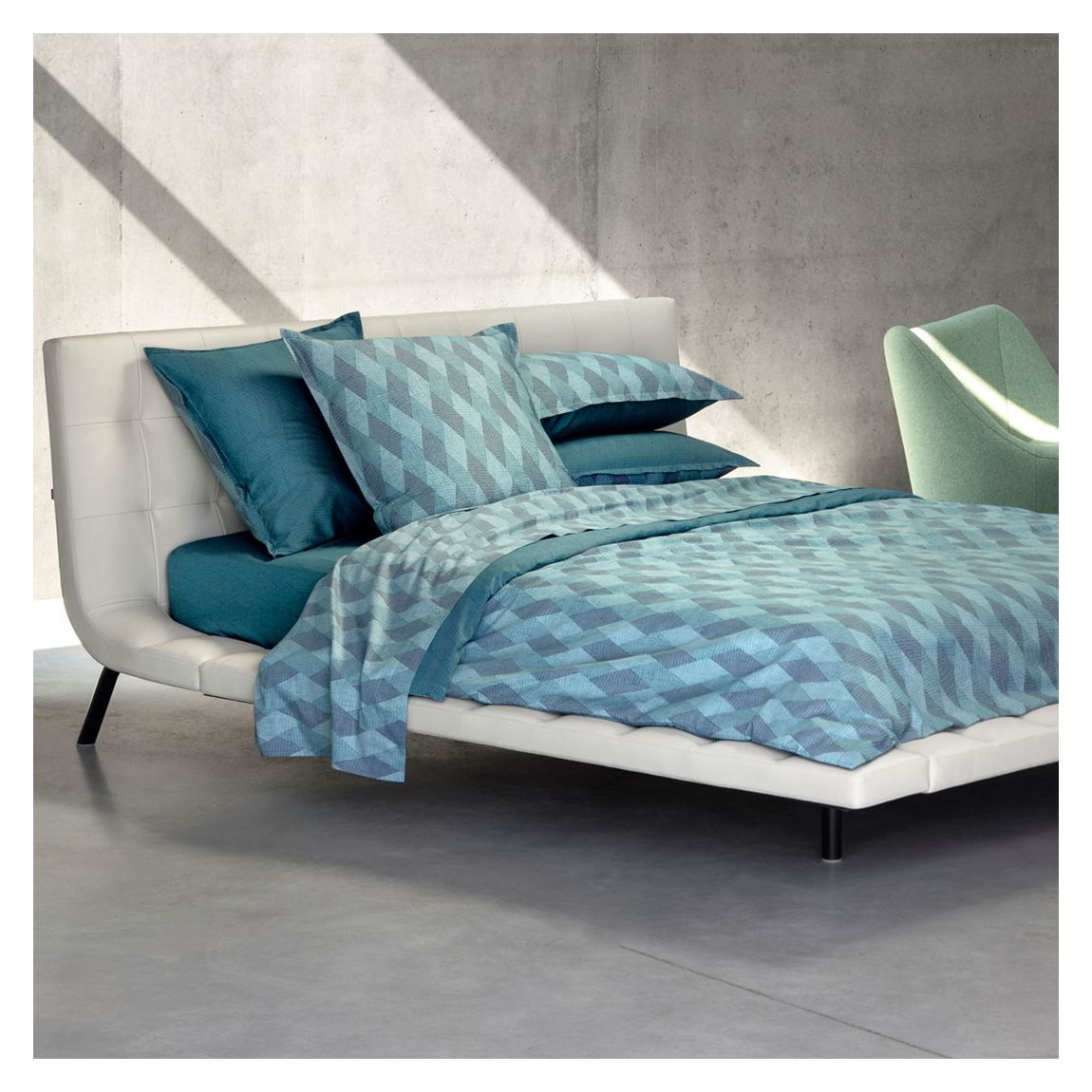 Egean Super King Duvet Cover, Blue main product photo