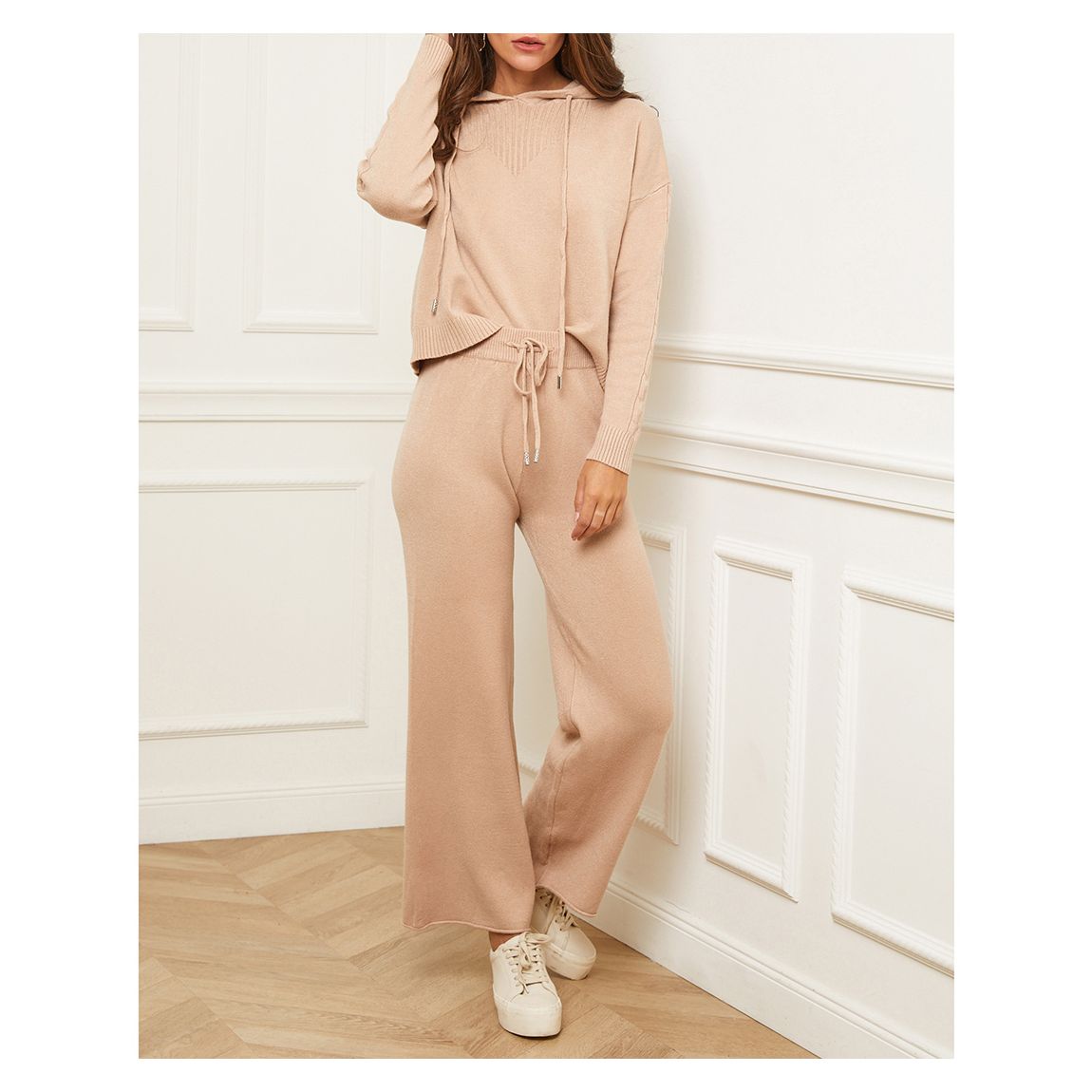 Camel Cashmere Blend Lounge Set main product photo