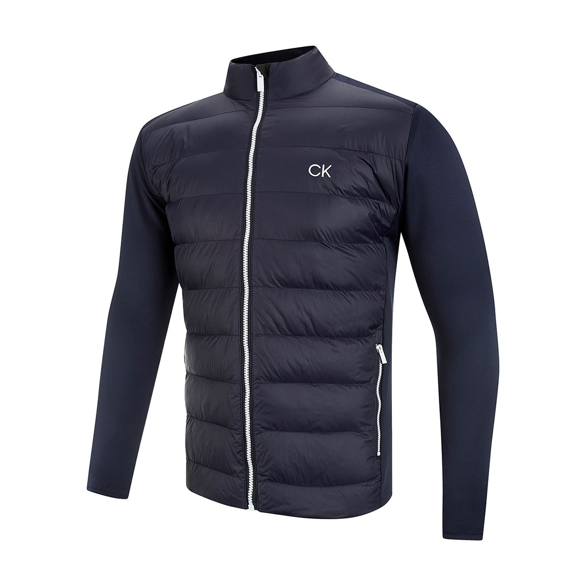 Navy Quilted Hybrid Jacket main product photo