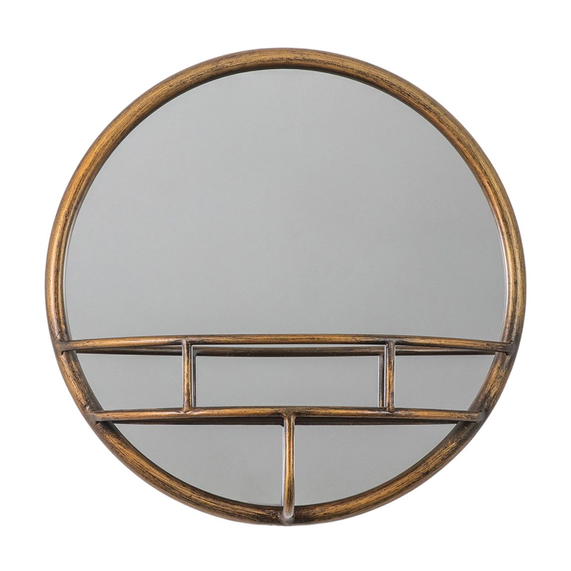 Reedley Round Mirror, Bronze main product photo