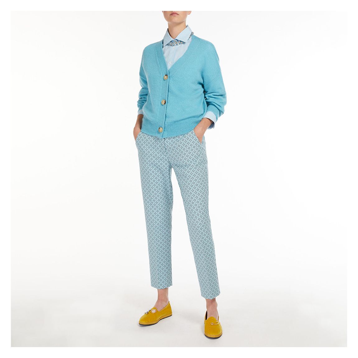 Light Blue Checker Flippo Shirt main product photo