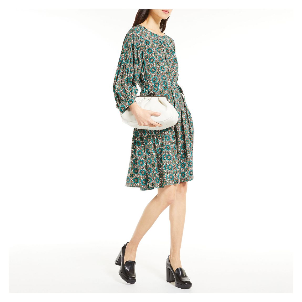 Multicolour Printed Margie Knee High Dress main product photo