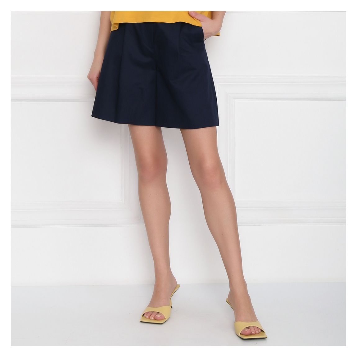 Navy Visino Wide Fit Shorts main product photo
