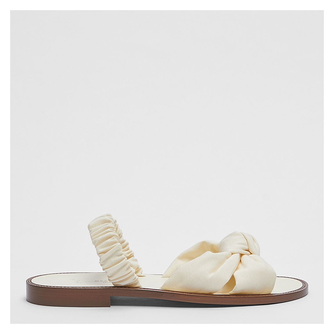 Cream Bow Slip On Sandel main product photo