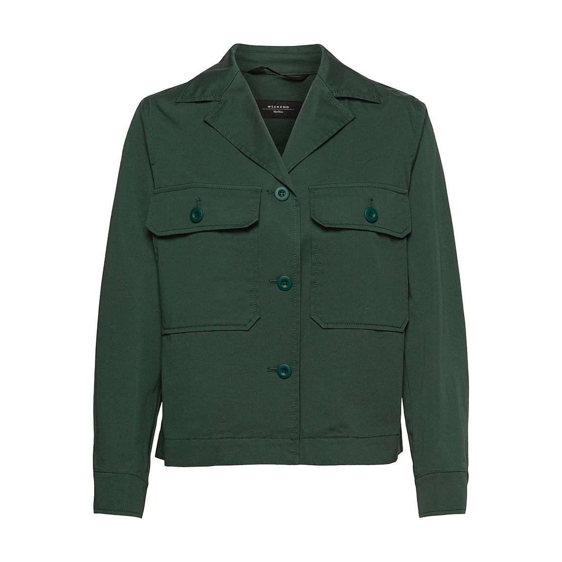 Dark Green Abissi Cotton Jacket main product photo