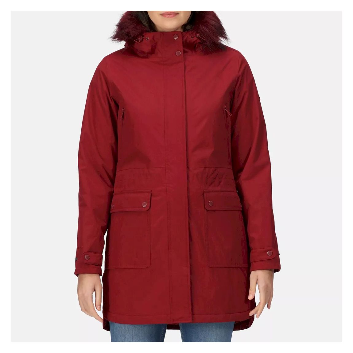Dark Red Waterproof Insulated Jacket main product photo