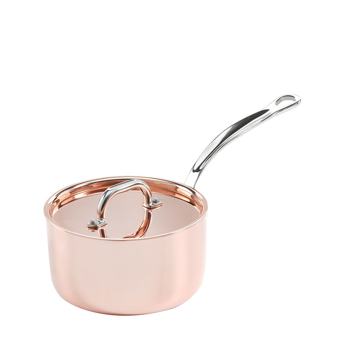 18cm Copper Induction Saucepan with Lid main product photo