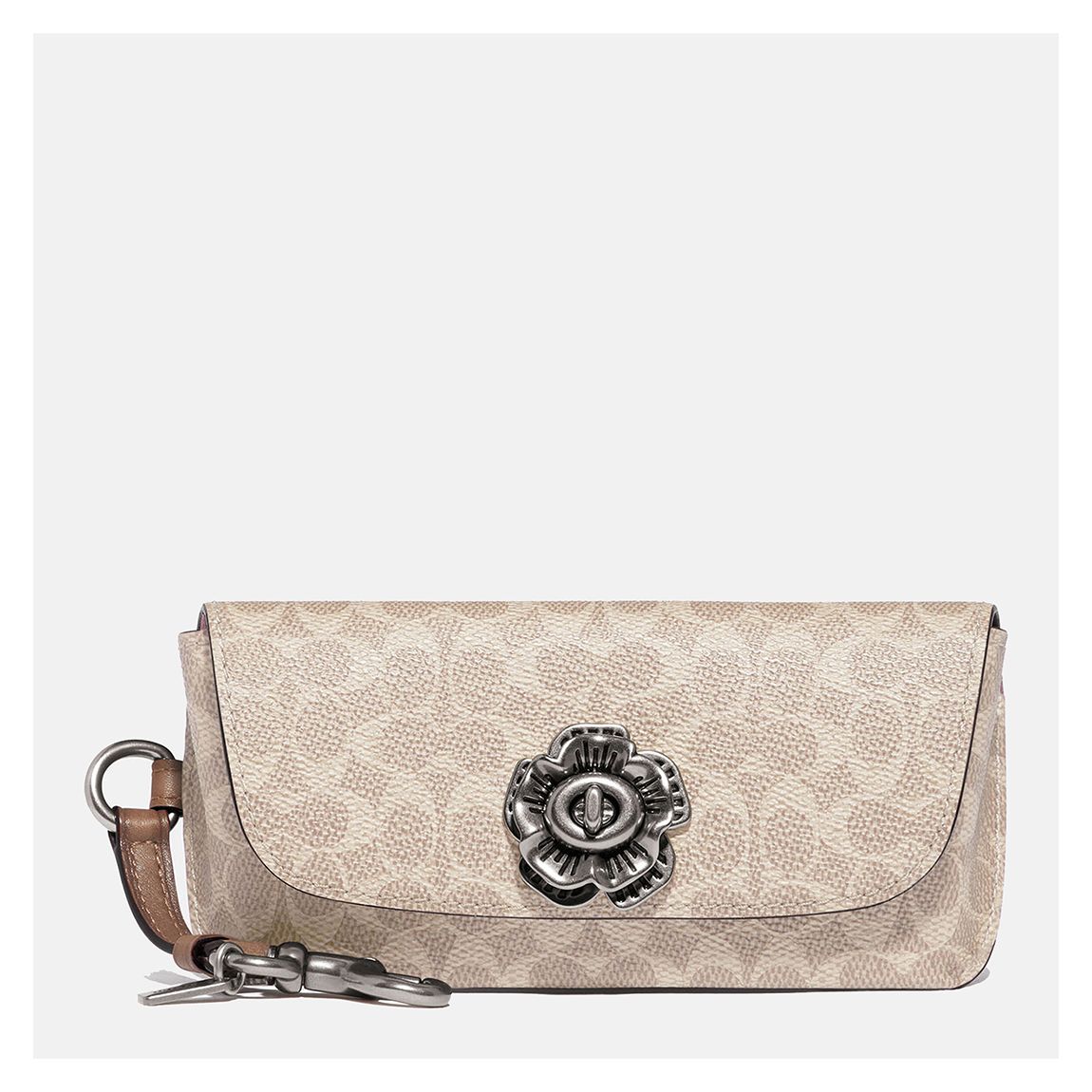 Beige Signature C Sunglass Case Bag Charm main product photo