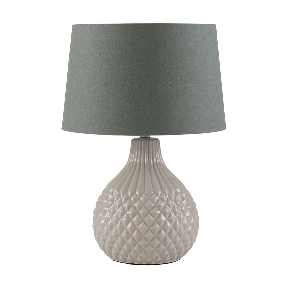 Rhea Grey Geo Ceramic Table Lamp main product photo