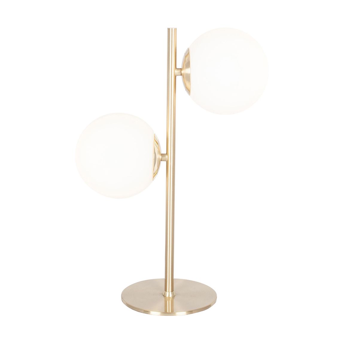 Asterope White Orb and Gold Metal Table Lamp main product photo