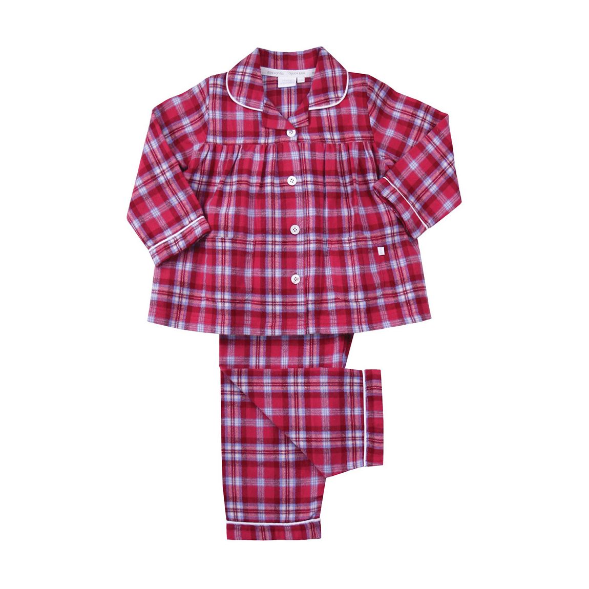 Pink/Lilac Cotton Check Pyjamas main product photo