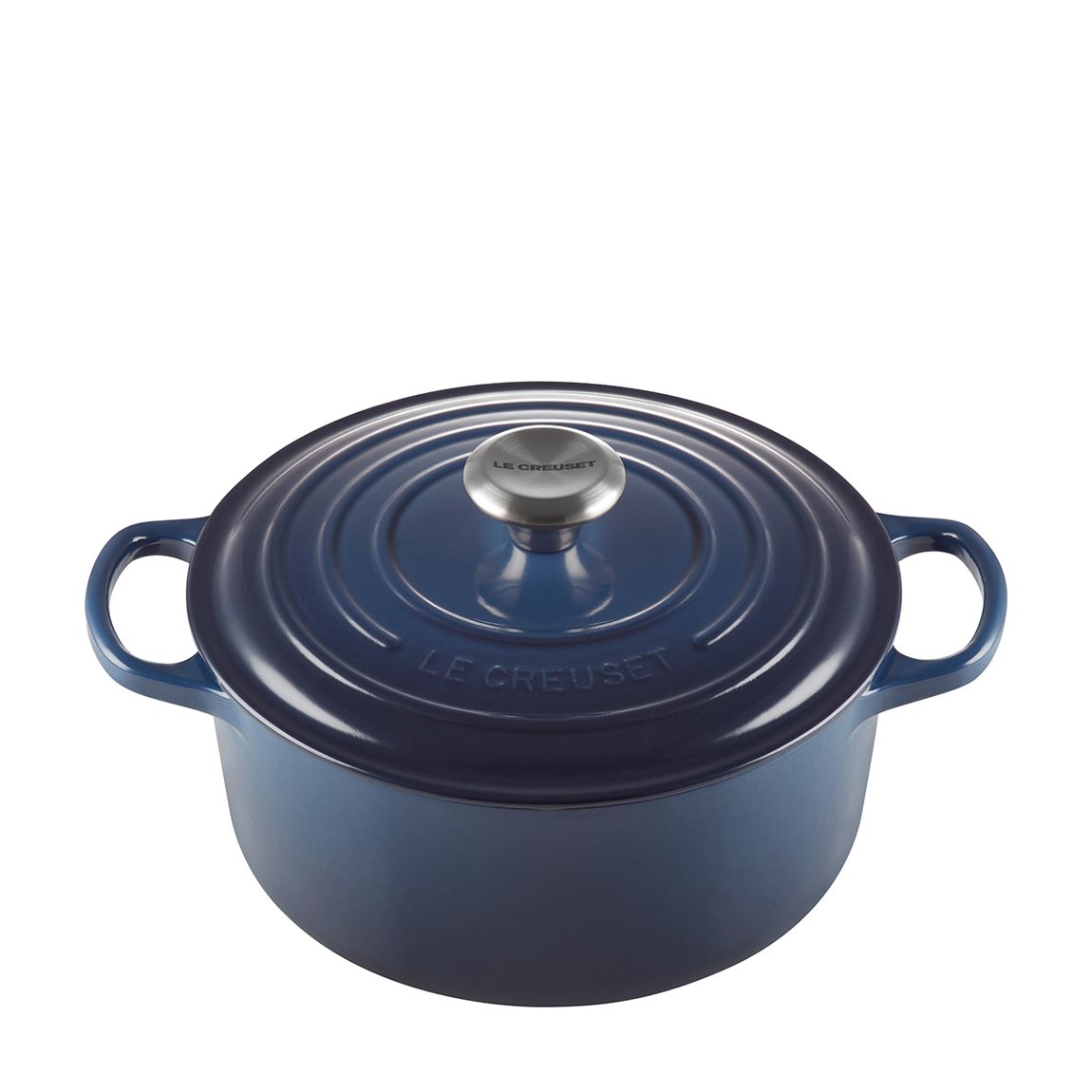 Signature Cast Iron Ink Round Casserole, 24cm main product photo