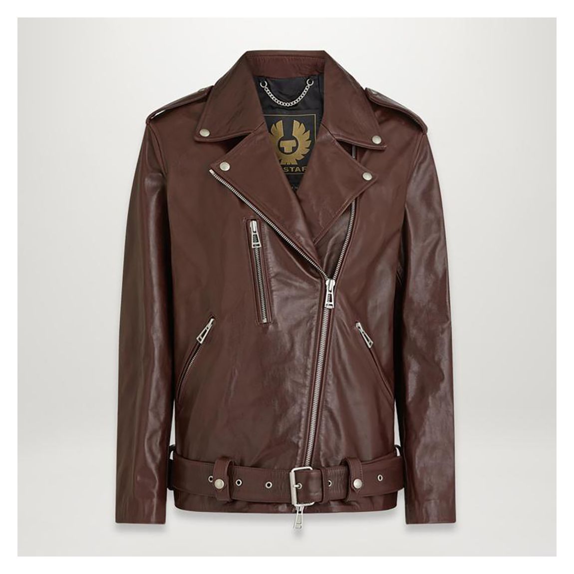 Brown Erin Leather Jacket main product photo