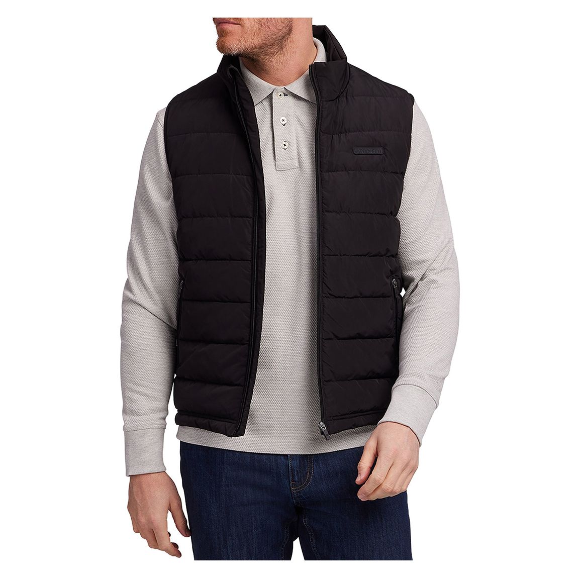 Black Lightweight Quilted Gilet main product photo