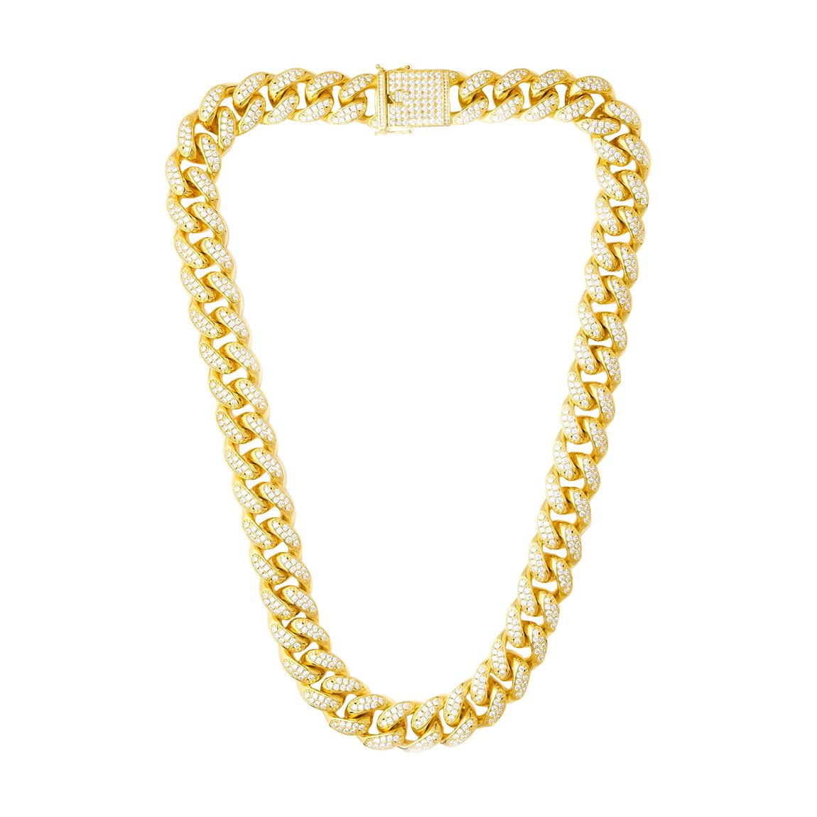 18K Gold Zircon Necklace main product photo