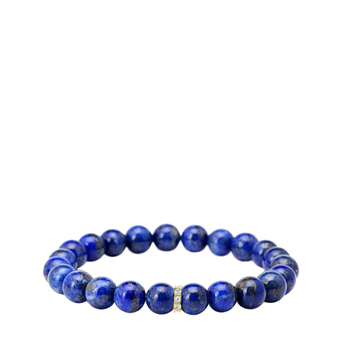 18K Gold Blue Zircon Lapis Bracelet main product photo