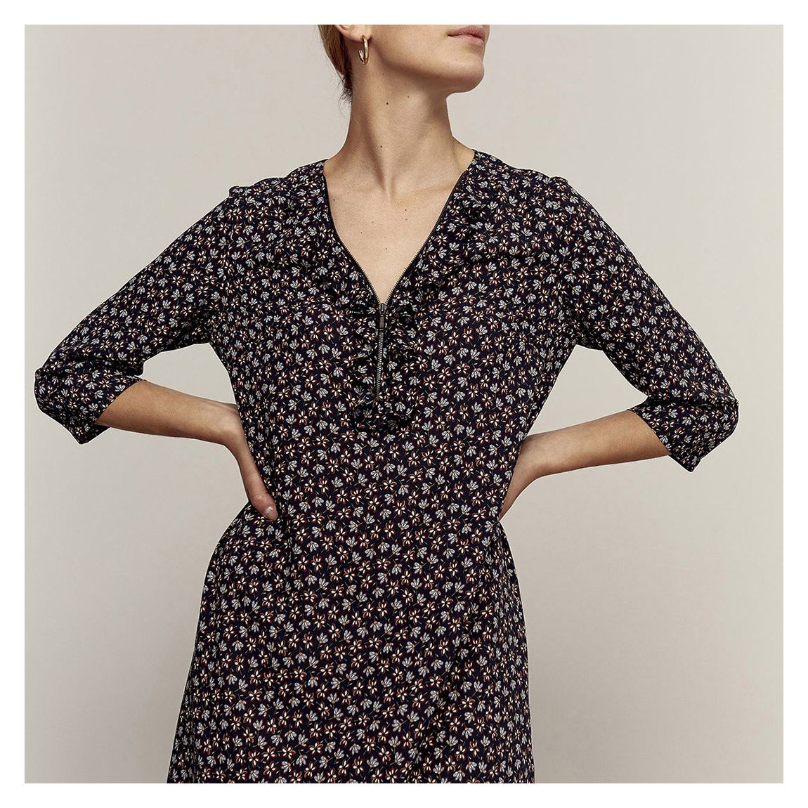 Multi Daria Flaral Print Dress main product photo