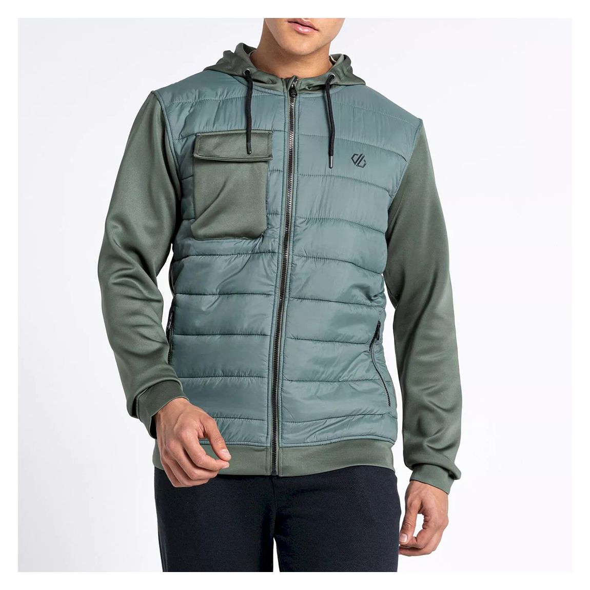 Khaki Hybrid Padded Jacket main product photo