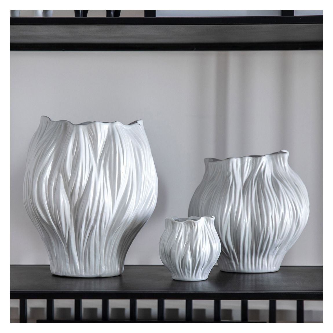 Flora Vase Small, White main product photo