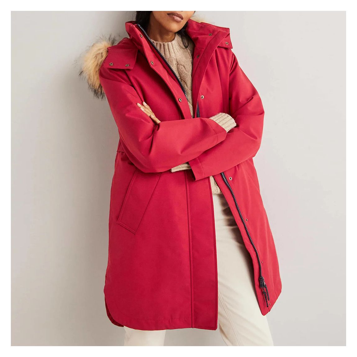 Red Waterproof 3 in1 Parka main product photo