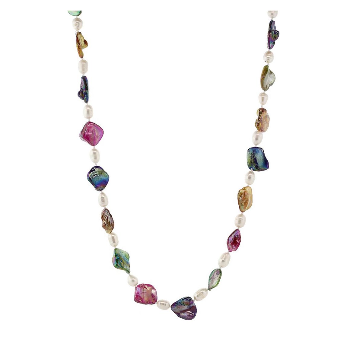 Multi Colour Pearl Endless Long Necklace main product photo