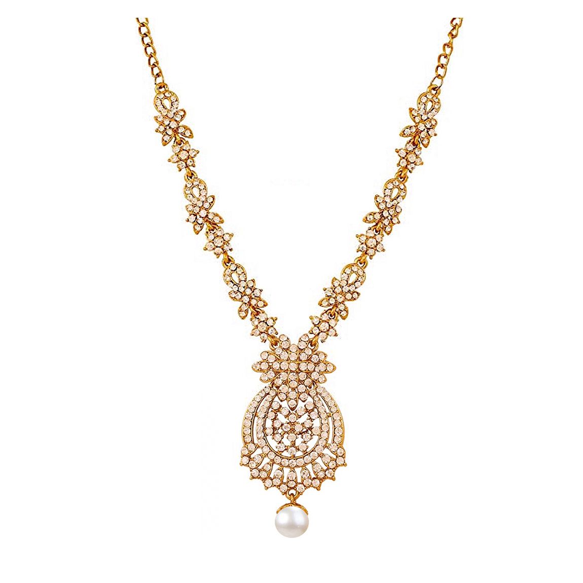 18K Gold Embellished & Pearl Pendant Necklace main product photo