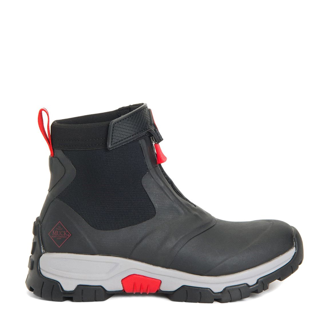 Grey & Red Apex Mid Zip Wellington Boots main product photo
