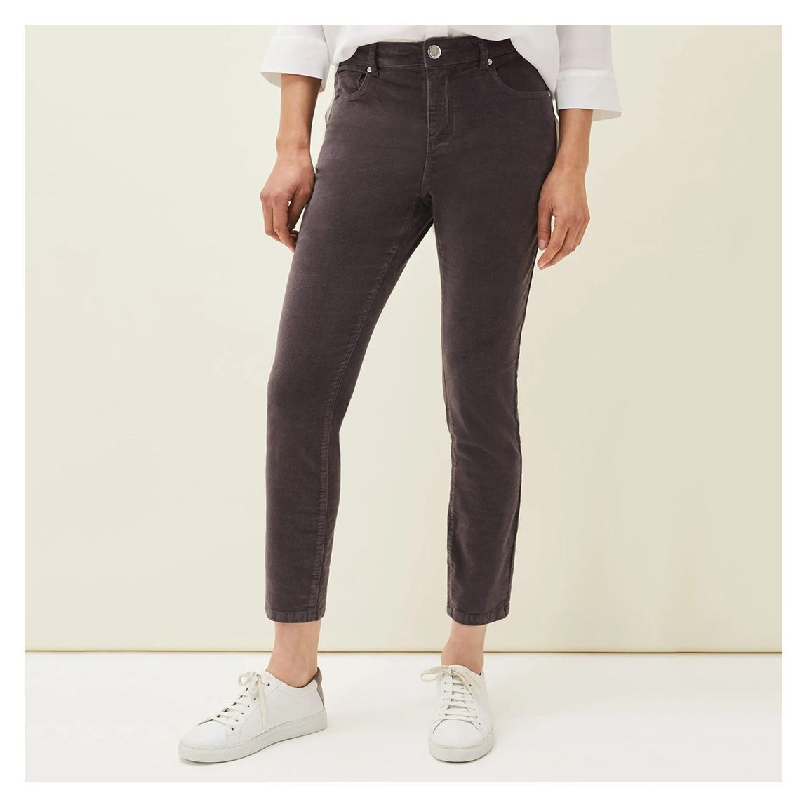 Black Rae Fine Cord Aida Jeans main product photo
