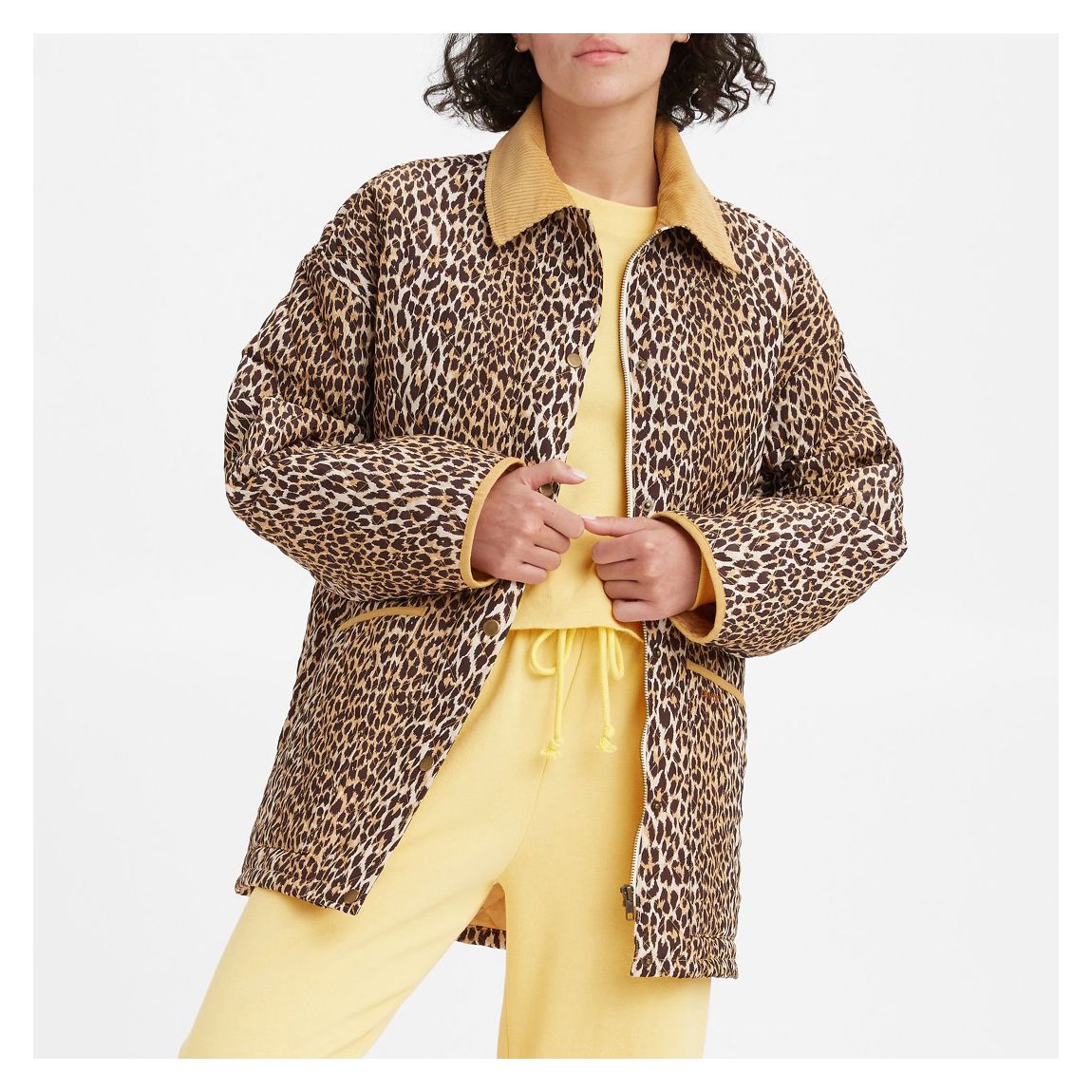 Multi Animal Print Quilted Shirt Jacket main product photo