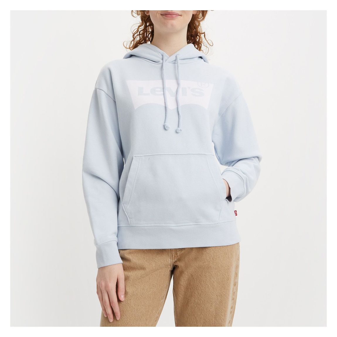 Blue Logo Graphic Cotton Hoodie main product photo
