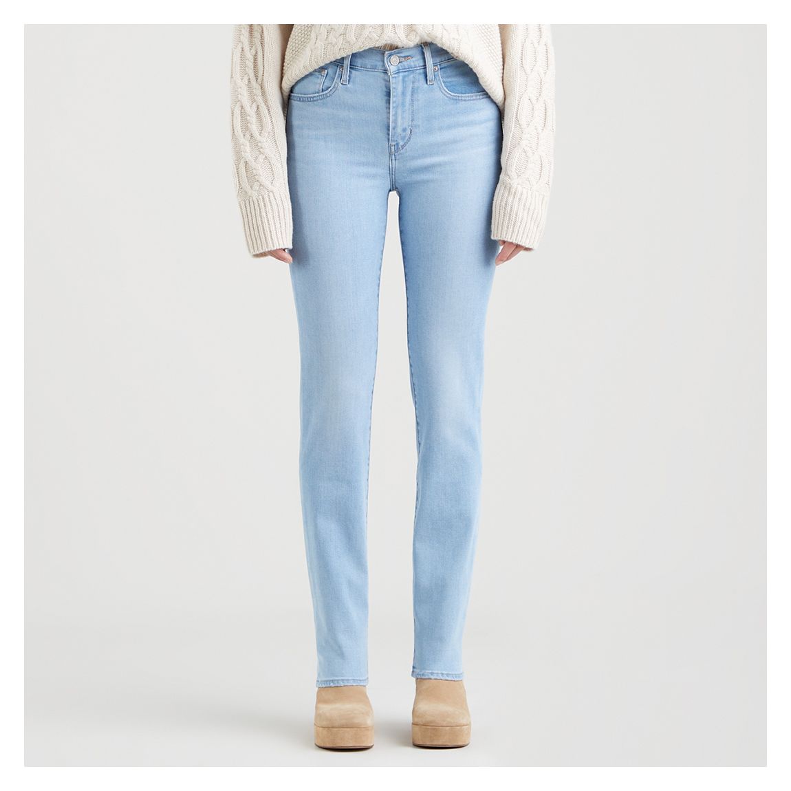Light Blue 724™ Straight Leg Stretch Jeans main product photo