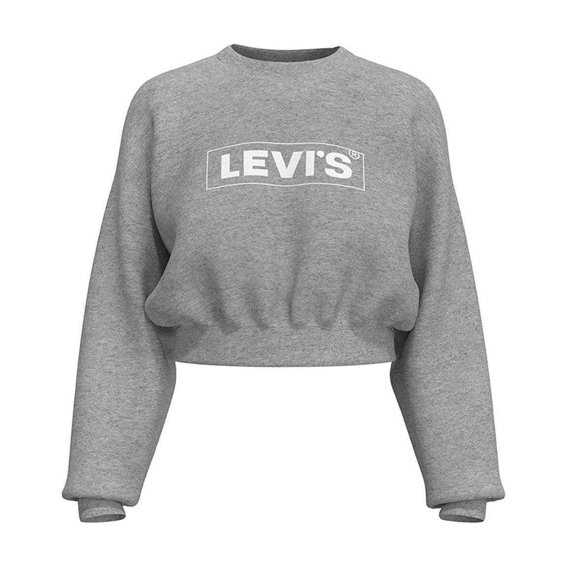 Grey Logo Graphic Cotton Blend Sweatshirt main product photo