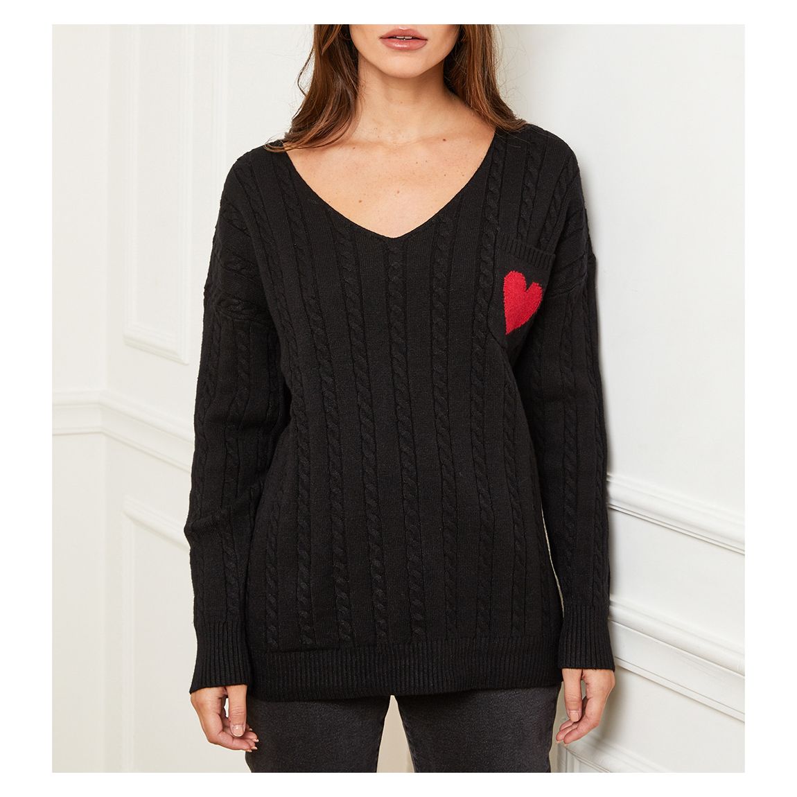 Black Heart Cashmere Blend Jumper main product photo