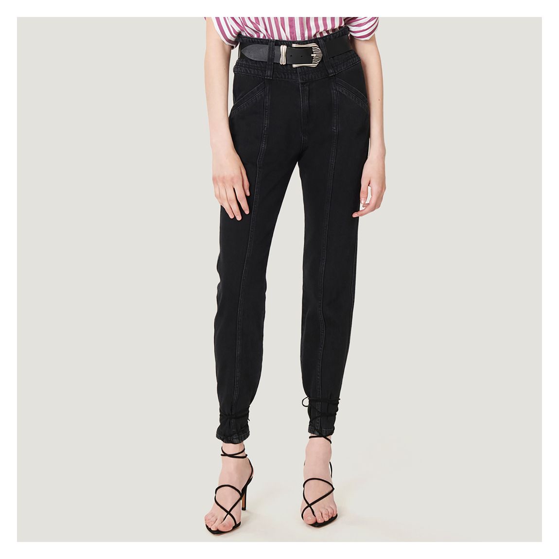 Black High Waist Boucry Jeans main product photo