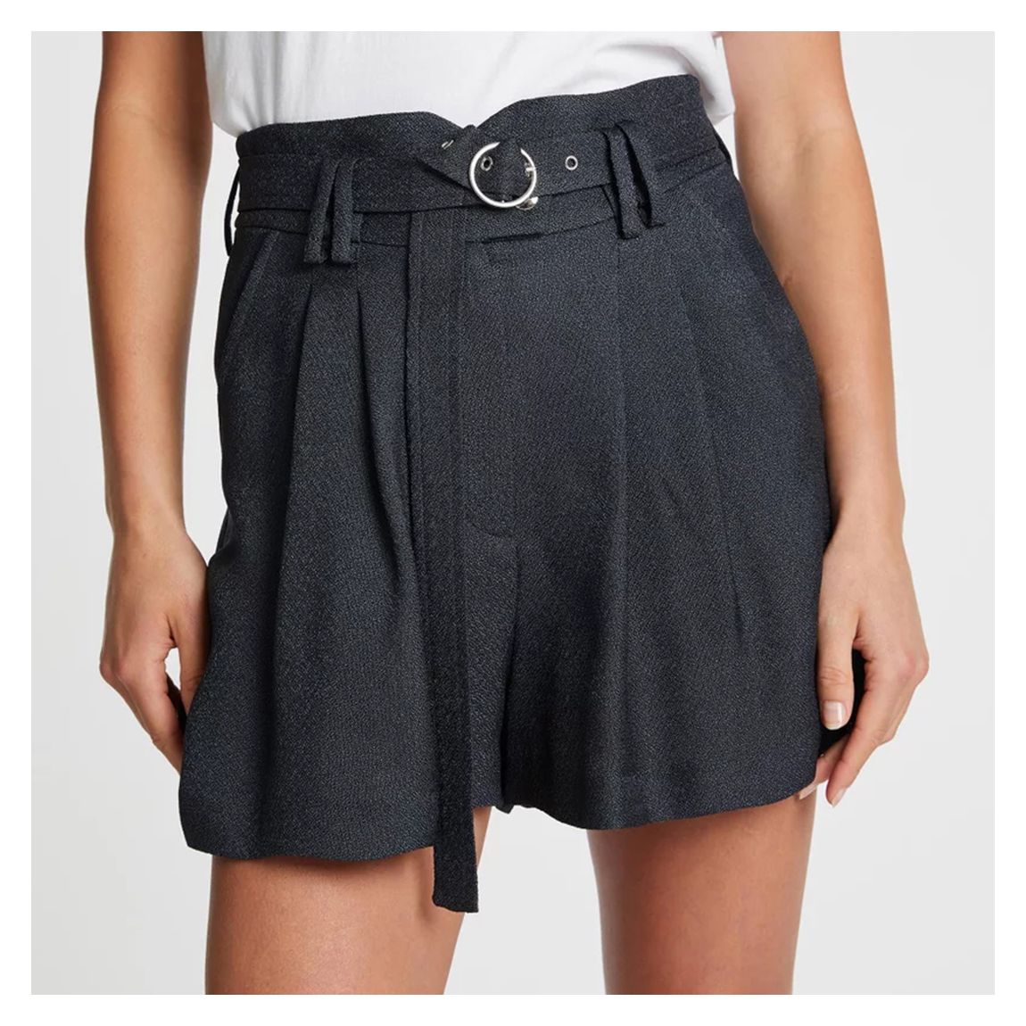 Charcoal Kelis Pleated Short main product photo