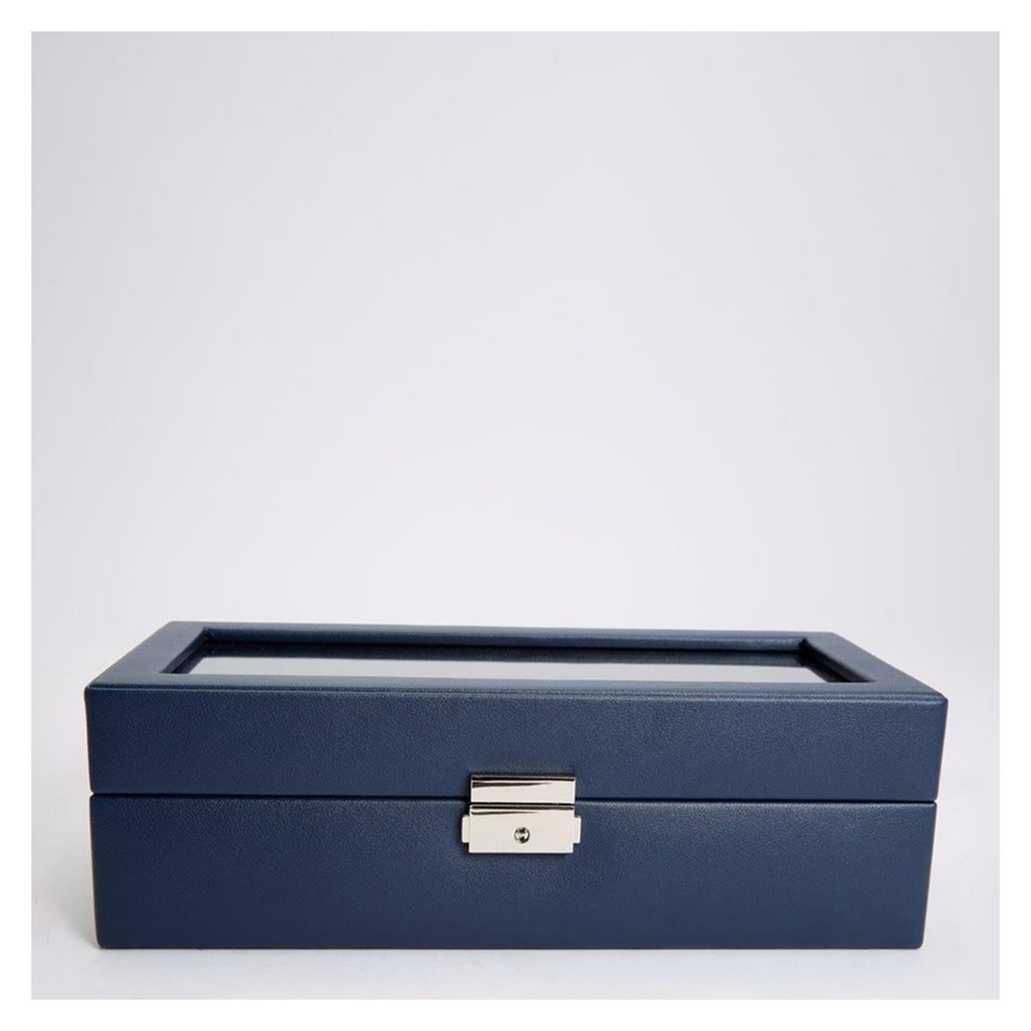 Navy Wolf Heritage 5Pc Vegan Leather Watch Box main product photo
