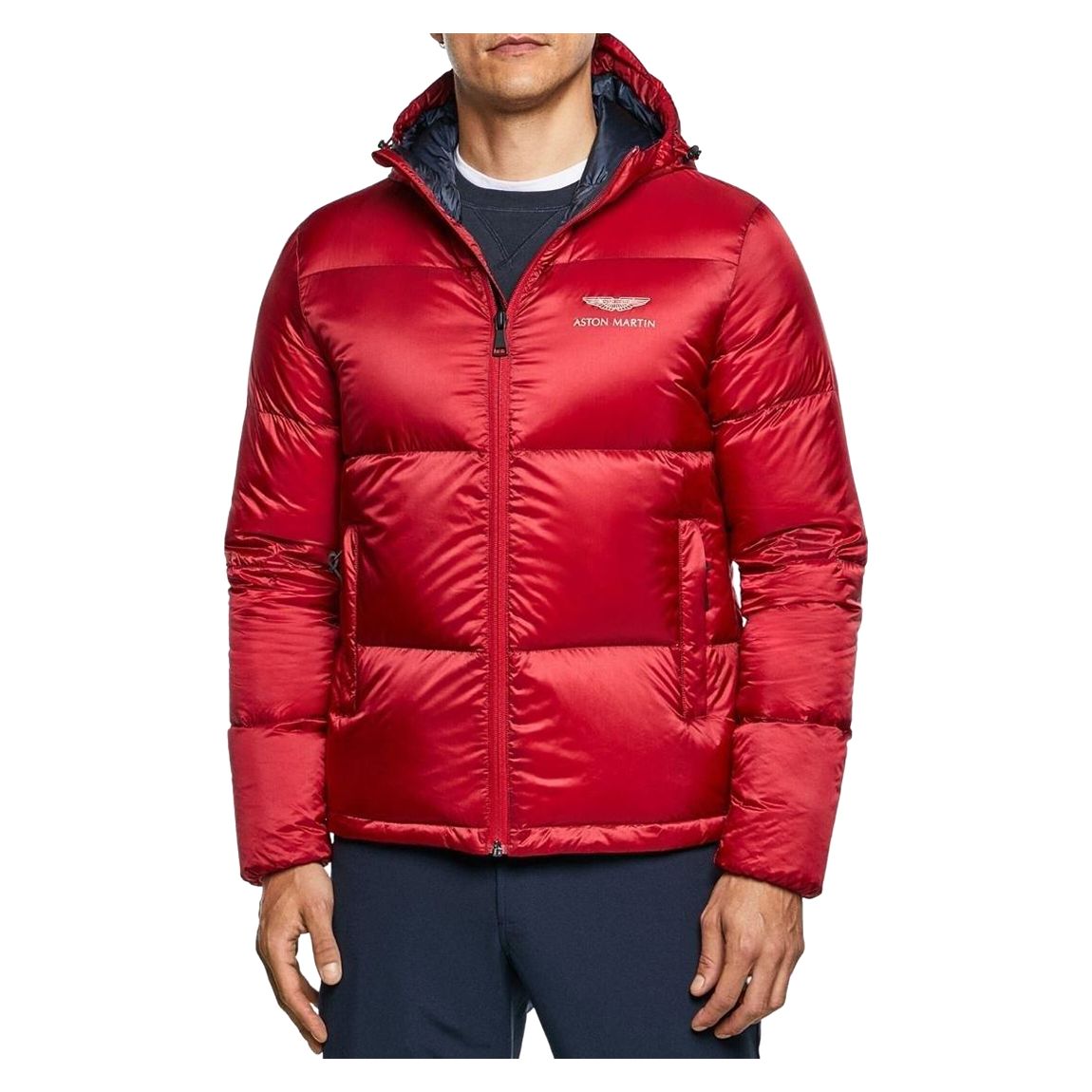 Red AMR Quilted Puffer Jacket main product photo