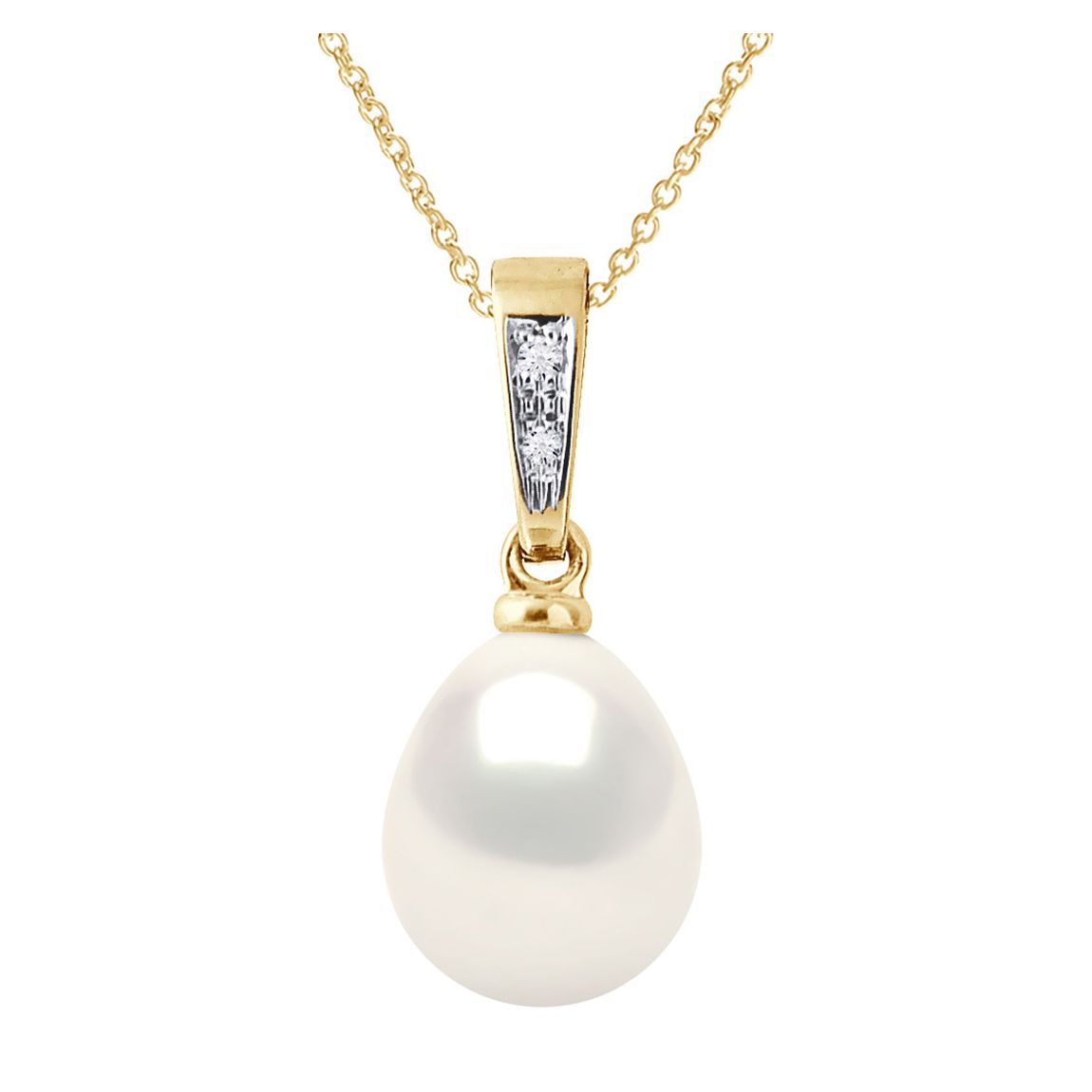 Yellow Gold/Natural White Diamond Pendant Necklace main product photo