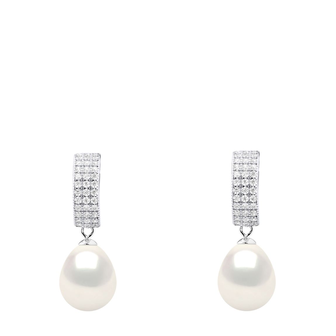 White Real Cultured Freshwater Pearl Bangle main product photo