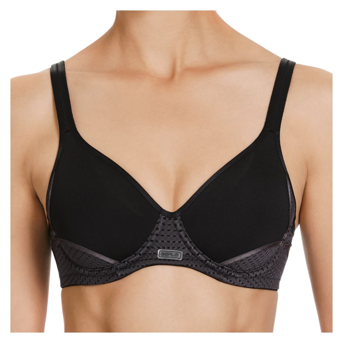 Black Electrify Mesh Padded Bra main product photo