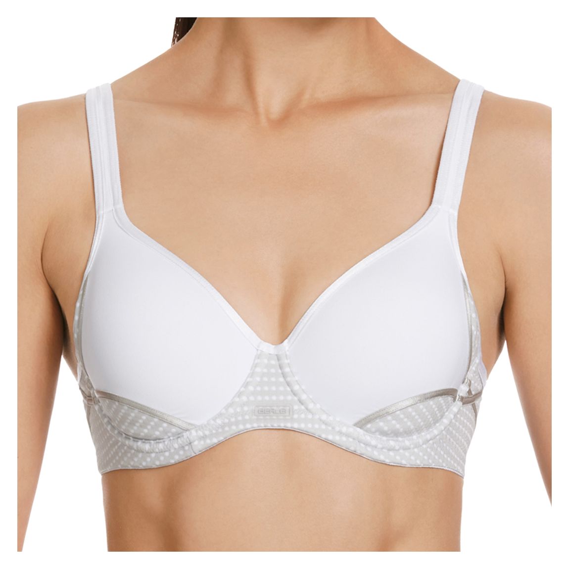 White Electrify Mesh Padded Bra main product photo