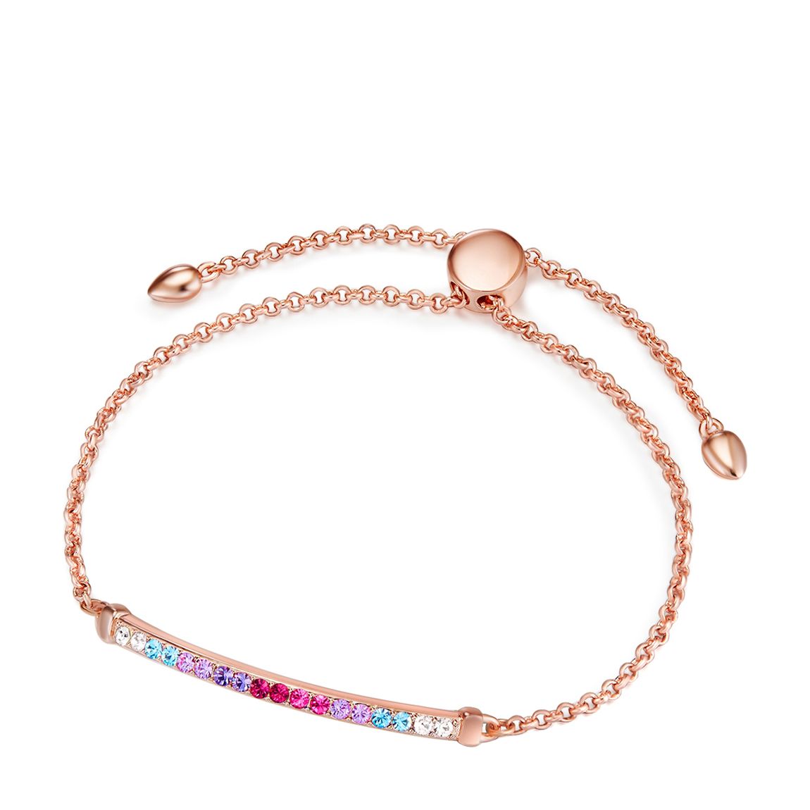 Rose Gold/Multicolour Swarovski Crystal Bracelet main product photo