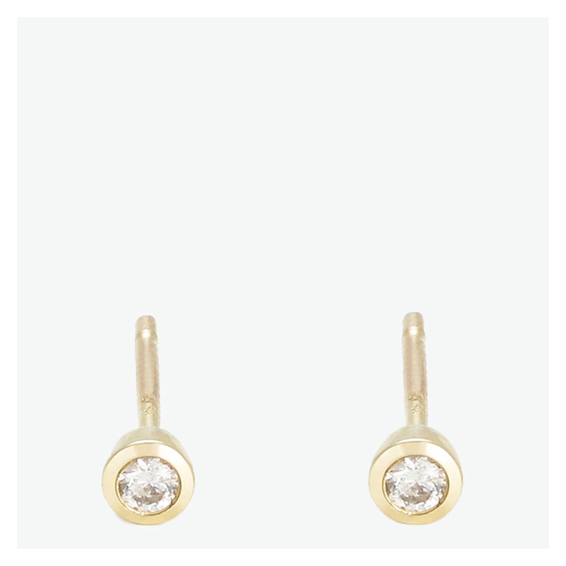 Yellow Gold Diamond Stone Hanging Earrings main product photo