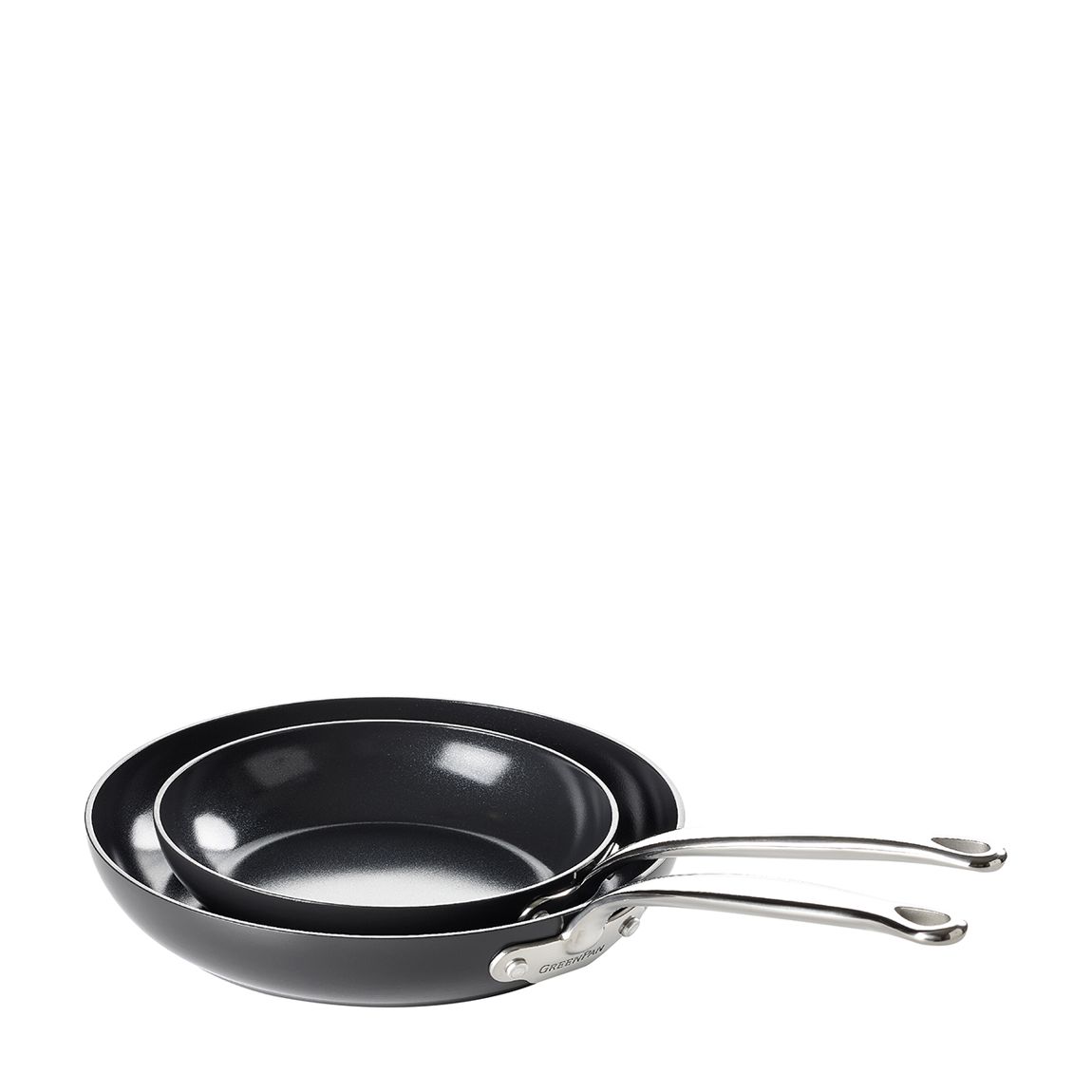 Barcelona Black Non-stick 20cm & 28cm Frying Pan Set main product photo