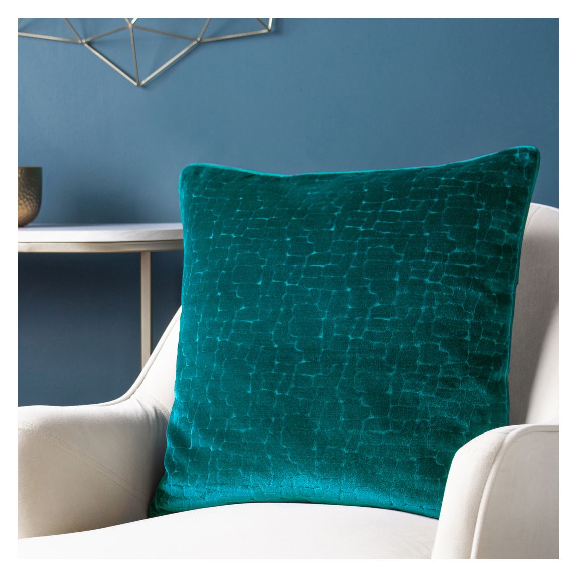 Bloomsbury 50x50cm Cushion, Teal main product photo